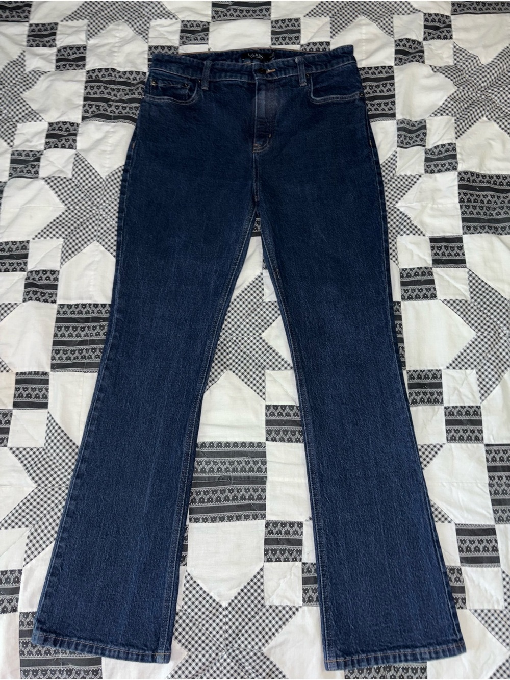 Lauren Ralph Lauren Dark Blue High-Rise Bootcut Jeans Women’s Petite 10